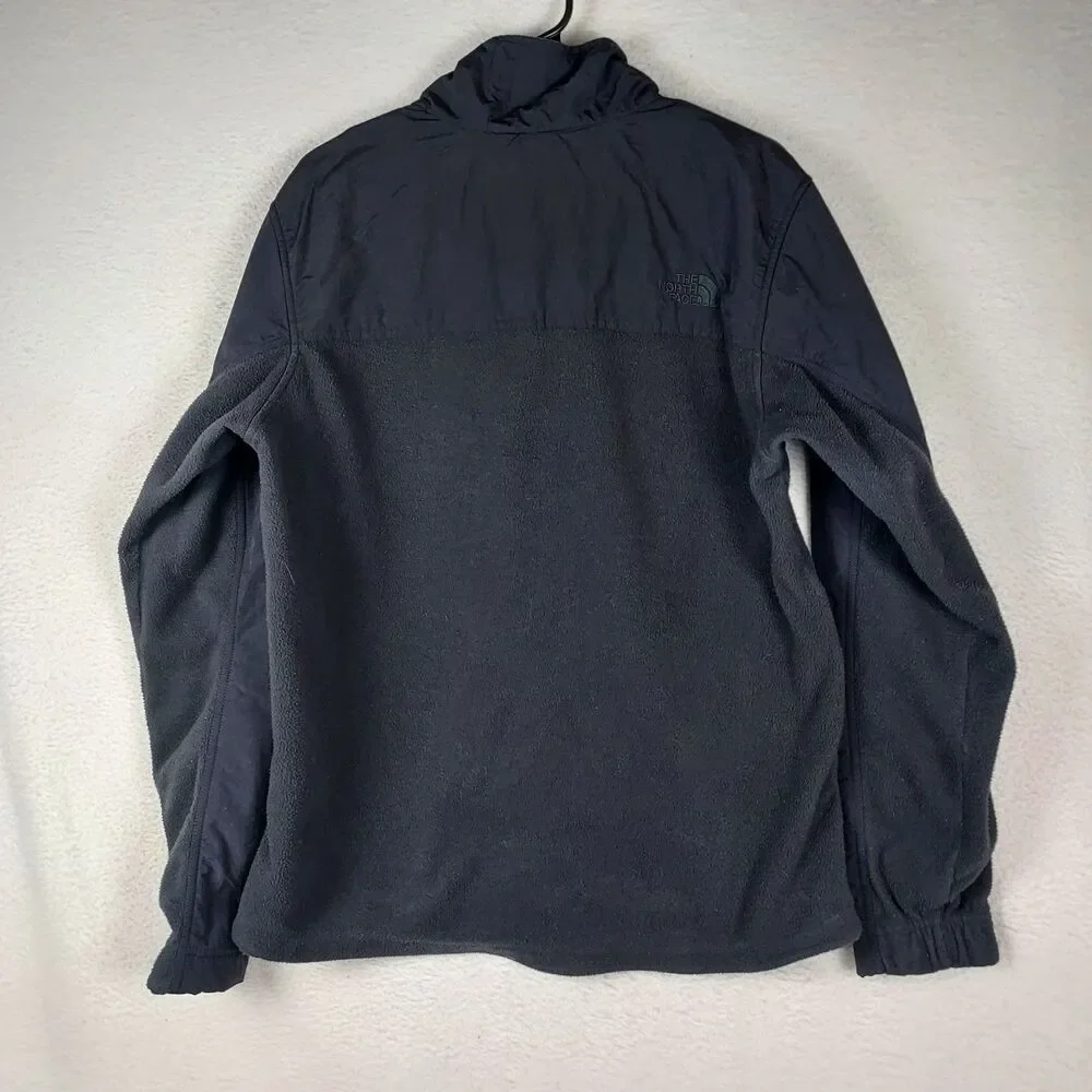 The North Face Fleece Jacket Mens Medium Black Full Zip Outdoor Pockets